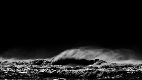 OCEAN IN BLACK AND WHITE # 10