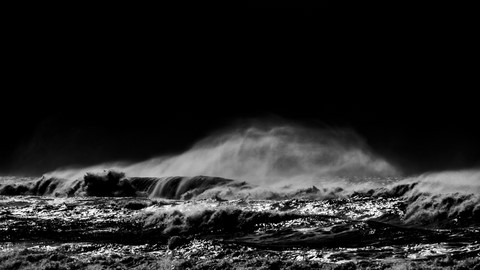 OCEAN IN BLACK AND WHITE # 11
