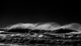 ART PHOTO OCEAN IN BLACK AND WHITE X